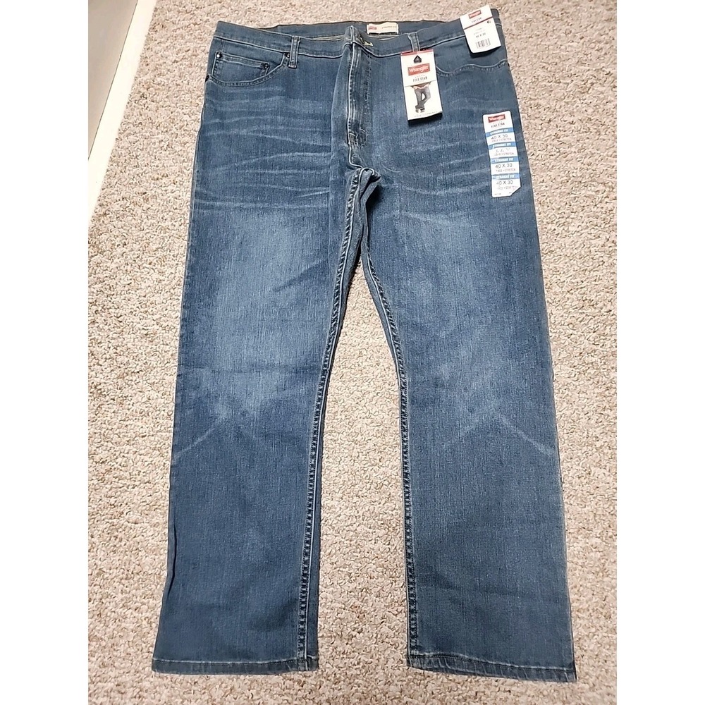 Wrangler Five Star Premium Straight Fit Jeans 40x30 Mexico NWT Medium Wash